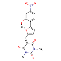 5-{[5-(2-methoxy-4-nitrophenyl)furan-2-yl]methylidene}-1,3-dimethyl-1,3-diazinane-2,4,6-trione