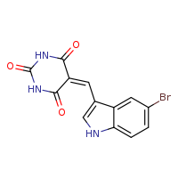 5-[(5-bromo-1H-indol-3-yl)methylidene]-1,3-diazinane-2,4,6-trione
