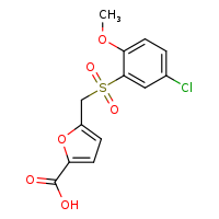 5-[(5-chloro-2-methoxybenzenesulfonyl)methyl]furan-2-carboxylic acid