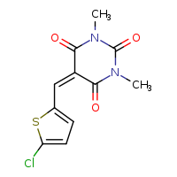 5-[(5-chlorothiophen-2-yl)methylidene]-1,3-dimethyl-1,3-diazinane-2,4,6-trione