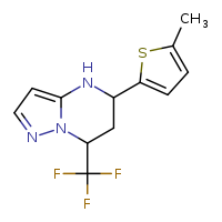 5-(5-methylthiophen-2-yl)-7-(trifluoromethyl)-4H,5H,6H,7H-pyrazolo[1,5-a]pyrimidine