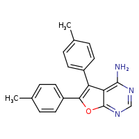 5,6-bis(4-methylphenyl)furo[2,3-d]pyrimidin-4-amine