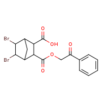 5,6-dibromo-3-[(2-oxo-2-phenylethoxy)carbonyl]bicyclo[2.2.1]heptane-2-carboxylic acid