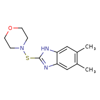 5,6-dimethyl-2-(morpholin-4-ylsulfanyl)-1H-1,3-benzodiazole