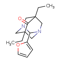 5,7-diethyl-2-(furan-2-yl)-1,3-diazatricyclo[3.3.1.1³,?]decan-6-one
