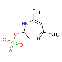 5,7-dimethyl-2,3-dihydro-1H-1,4-diazepin-2-yl perchlorate