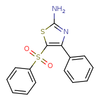 5-(benzenesulfonyl)-4-phenyl-1,3-thiazol-2-amine