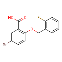 5-bromo-2-[(2-fluorophenyl)methoxy]benzoic acid