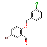 5-bromo-2-[(3-chlorophenyl)methoxy]benzaldehyde