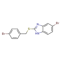 5-bromo-2-{[(4-bromophenyl)methyl]sulfanyl}-1H-1,3-benzodiazole