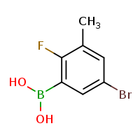 5-bromo-2-fluoro-3-methylphenylboronic acid