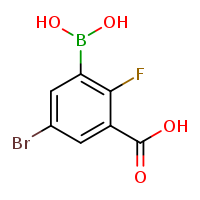 5-bromo-3-(dihydroxyboranyl)-2-fluorobenzoic acid