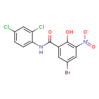 5-bromo-N-(2,4-dichlorophenyl)-2-hydroxy-3-nitrobenzamide
