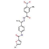 5-bromo-N-{4-[(1E)-1-{[(3-methyl-4-nitrophenyl)formamido]imino}ethyl]phenyl}furan-2-carboxamide