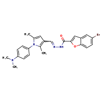 5-bromo-N'-[(E)-{1-[4-(dimethylamino)phenyl]-2,5-dimethylpyrrol-3-yl}methylidene]-1-benzofuran-2-carbohydrazide