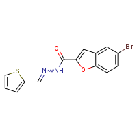 5-bromo-N'-[(E)-thiophen-2-ylmethylidene]-1-benzofuran-2-carbohydrazide