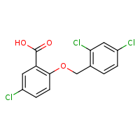 5-chloro-2-[(2,4-dichlorophenyl)methoxy]benzoic acid