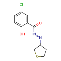 5-chloro-2-hydroxy-N'-[(3Z)-thiolan-3-ylidene]benzohydrazide