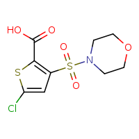 5-chloro-3-(morpholine-4-sulfonyl)thiophene-2-carboxylic acid