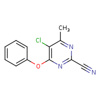 5-chloro-4-methyl-6-phenoxypyrimidine-2-carbonitrile
