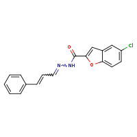 5-chloro-N'-[(1E,2E)-3-phenylprop-2-en-1-ylidene]-1-benzofuran-2-carbohydrazide