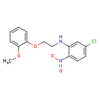 5-chloro-N-[2-(2-methoxyphenoxy)ethyl]-2-nitroaniline