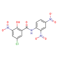 5-chloro-N-(2,4-dinitrophenyl)-2-hydroxy-3-nitrobenzamide