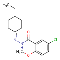 5-chloro-N'-(4-ethylcyclohexylidene)-2-methoxybenzohydrazide