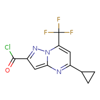 5-cyclopropyl-7-(trifluoromethyl)pyrazolo[1,5-a]pyrimidine-2-carbonyl chloride