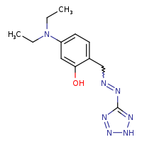 5-(diethylamino)-2-{[2-(2H-1,2,3,4-tetrazol-5-yl)diazen-1-yl]methyl}phenol