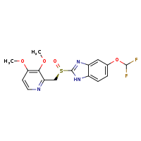5-(difluoromethoxy)-2-[(R)-(3,4-dimethoxypyridin-2-yl)methanesulfinyl]-1H-1,3-benzodiazole