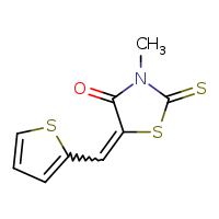 (5E)-3-methyl-2-sulfanylidene-5-(thiophen-2-ylmethylidene)-1,3-thiazolidin-4-one