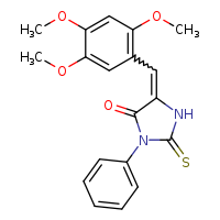 (5E)-3-phenyl-2-sulfanylidene-5-[(2,4,5-trimethoxyphenyl)methylidene]imidazolidin-4-one