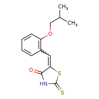 (5E)-5-{[2-(2-methylpropoxy)phenyl]methylidene}-2-sulfanylidene-1,3-thiazolidin-4-one