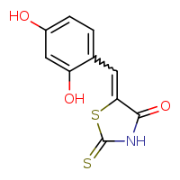 (5E)-5-[(2,4-dihydroxyphenyl)methylidene]-2-sulfanylidene-1,3-thiazolidin-4-one