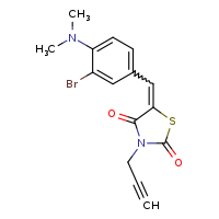(5E)-5-{[3-bromo-4-(dimethylamino)phenyl]methylidene}-3-(prop-2-yn-1-yl)-1,3-thiazolidine-2,4-dione