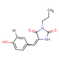 (5E)-5-[(3-bromo-4-hydroxyphenyl)methylidene]-3-propylimidazolidine-2,4-dione