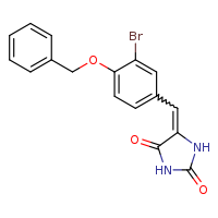 (5E)-5-{[4-(benzyloxy)-3-bromophenyl]methylidene}imidazolidine-2,4-dione