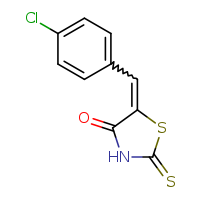 (5E)-5-[(4-chlorophenyl)methylidene]-2-sulfanylidene-1,3-thiazolidin-4-one