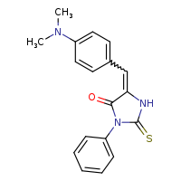 (5E)-5-{[4-(dimethylamino)phenyl]methylidene}-3-phenyl-2-sulfanylideneimidazolidin-4-one