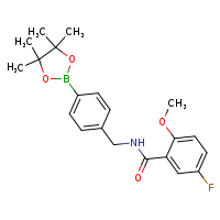 5-fluoro-2-methoxy-N-{[4-(4,4,5,5-tetramethyl-1,3,2-dioxaborolan-2-yl)phenyl]methyl}benzamide