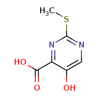 5-hydroxy-2-(methylsulfanyl)pyrimidine-4-carboxylic acid