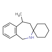 5-methyl-1,2,4,5-tetrahydrospiro[2-benzazepine-3,1'-cyclohexane]