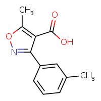 5-methyl-3-(3-methylphenyl)-1,2-oxazole-4-carboxylic acid