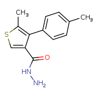 5-methyl-4-(4-methylphenyl)thiophene-3-carbohydrazide