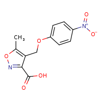 5-methyl-4-(4-nitrophenoxymethyl)-1,2-oxazole-3-carboxylic acid