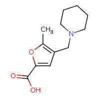 5-methyl-4-(piperidin-1-ylmethyl)furan-2-carboxylic acid
