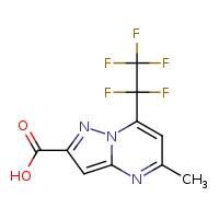 5-methyl-7-(1,1,2,2,2-pentafluoroethyl)pyrazolo[1,5-a]pyrimidine-2-carboxylic acid