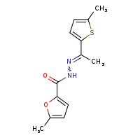 5-methyl-N'-[(1E)-1-(5-methylthiophen-2-yl)ethylidene]furan-2-carbohydrazide