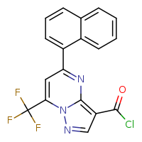 5-(naphthalen-1-yl)-7-(trifluoromethyl)pyrazolo[1,5-a]pyrimidine-3-carbonyl chloride